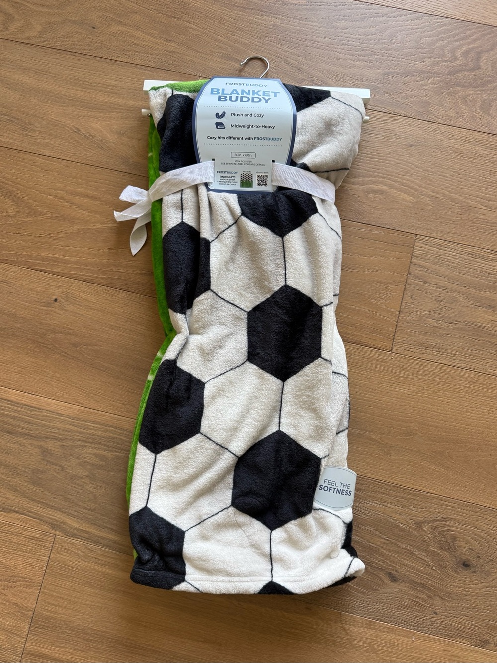 FrostBuddy Blanket Buddy - Soccer - NEW WITH TAGS